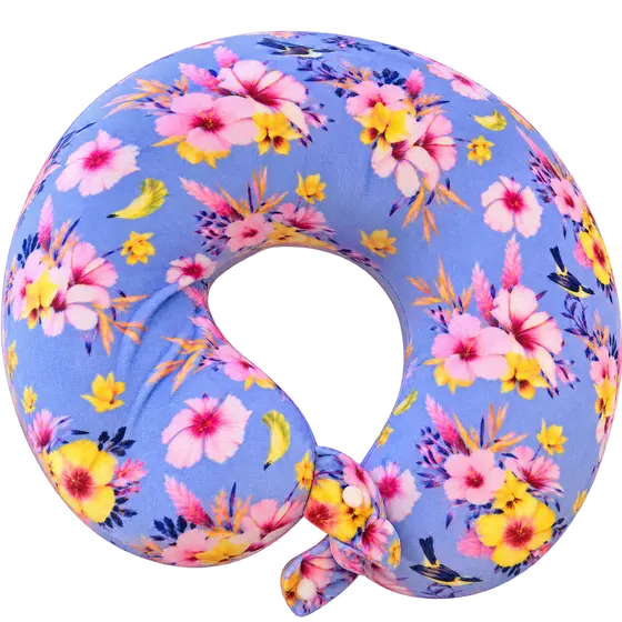 Floral Print U-Shaped Travel Neck Pillow