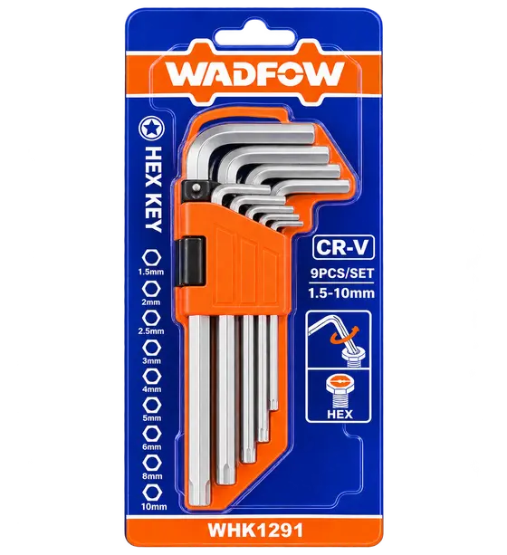 WADFOW WHK1291 Hex Key Set