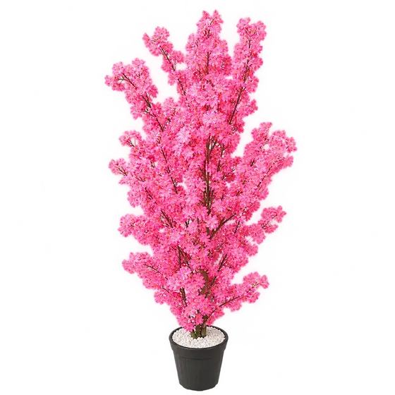 Pink Artificial Blossom Decorative Tree