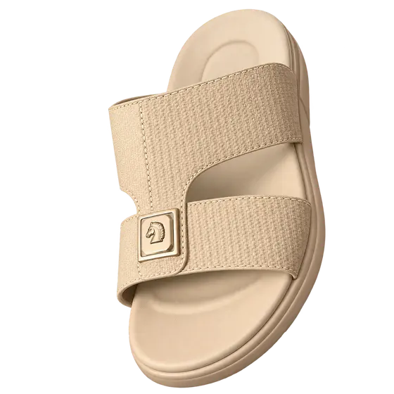 Cream Slide Sandal