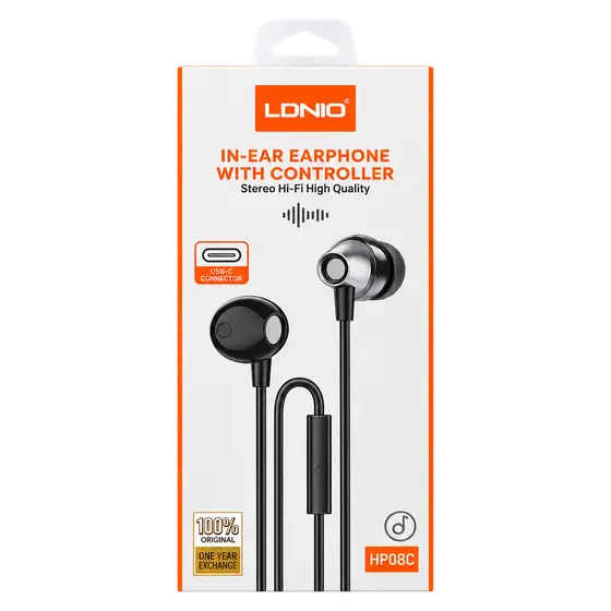 LDNIO HP08C USB-C Wired Earphones