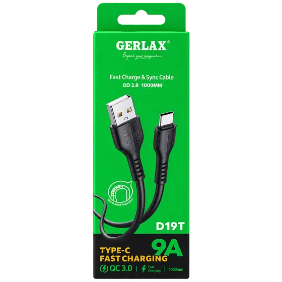 GERLAX D19T USB-A to Type-C Charging Cable