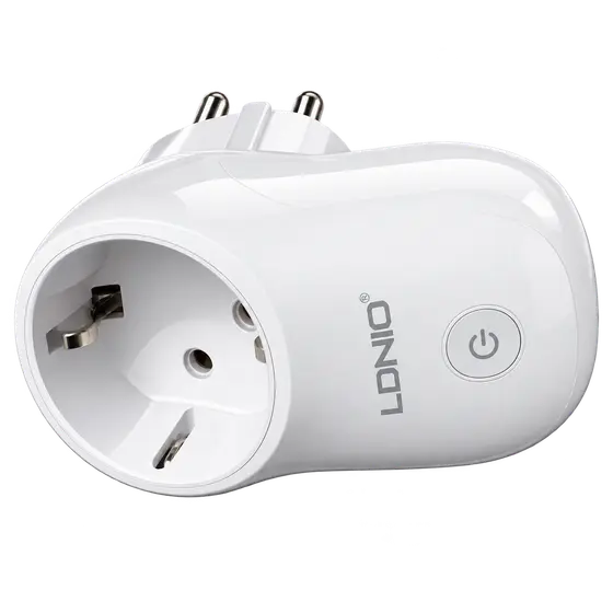 LDNIO Single-Socket Plug Adapter with Power Switch