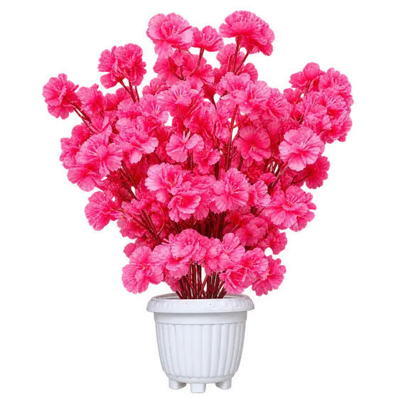 Red Artificial Blossom Table