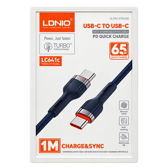 LDNIO LC641C USB-C to USB-C Cable