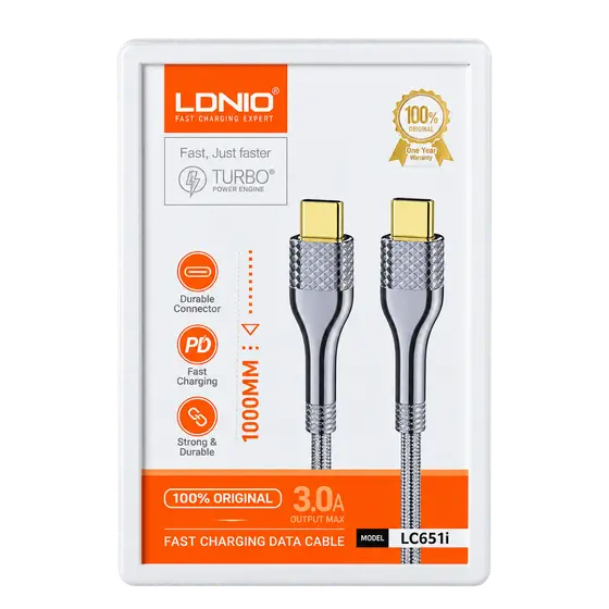LDNIO LC65Ii USB-C to USB-C Cable