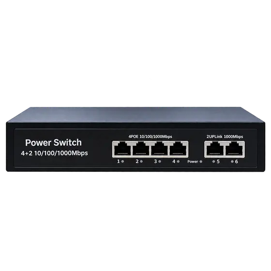 4+2 Port Gigabit PoE Network Switch