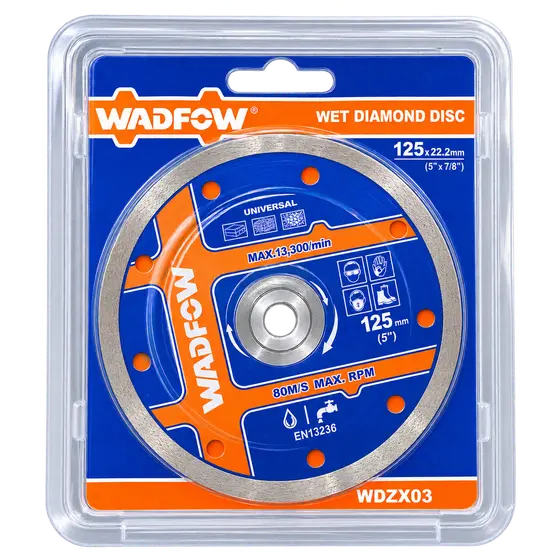 WADFOW WDZX03 Wet Diamond Cutting Disc 125mm