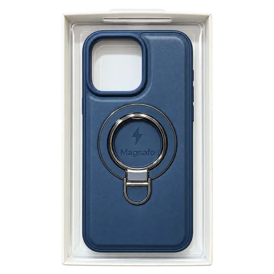 MagSafe Ring Stand Phone Case – Navy Blue