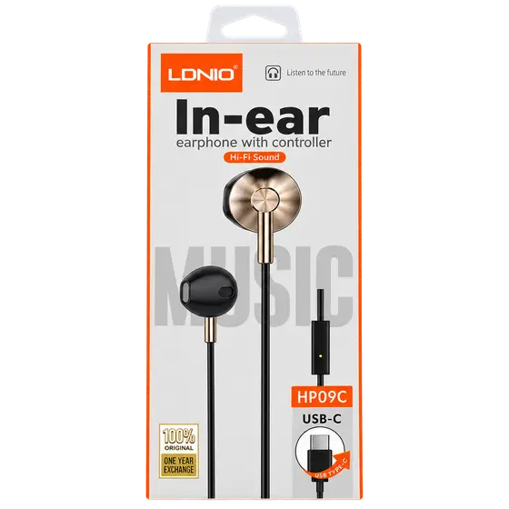 LDNIO HP09C USB-C Wired Earphones
