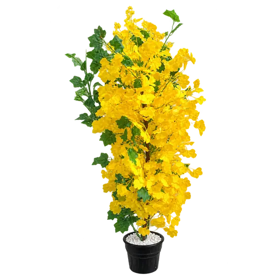 Name: Yellow Artificial Blossom Decorative Tree