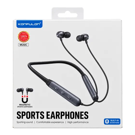 Konfulon Magnetic Sports Neckband Earphones