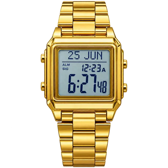 Gold Digital Wristwatch