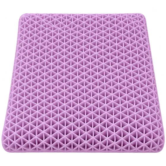 Ergonomic Purple Gel Honeycomb Seat Cushion