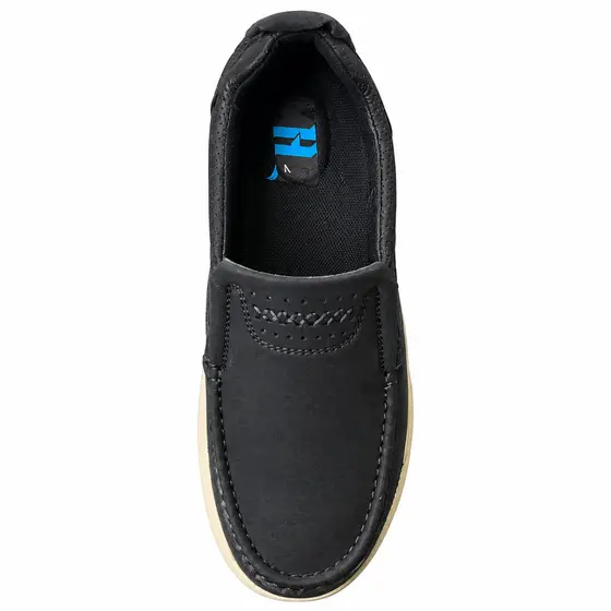 MRB Black Casual Slip-On Shoes