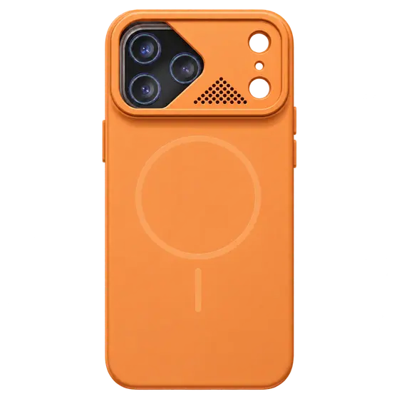 Orange Magnetic Ring Design Phone Case
