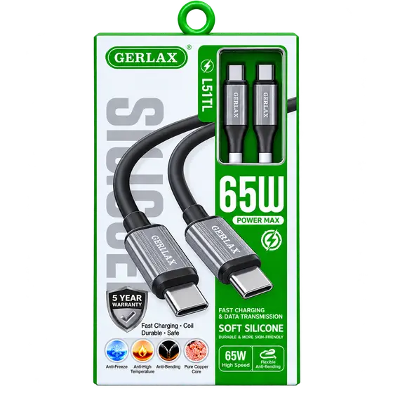GERLAX L51TL 65W USB-C Cable
