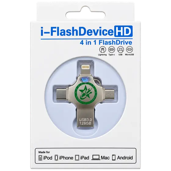 i-FlashDevice HD 4-in-1 USB Flash Drive 128GB