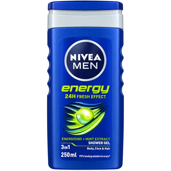 NIVEA MEN Energy 3-in-1 Shower Gel 250ml