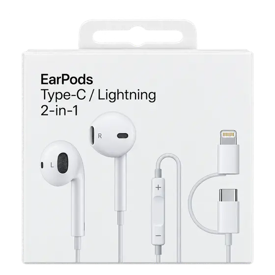 2-in-1 Type-C / Lightning Wired Earphones