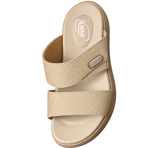 Cream Slide Sandal
