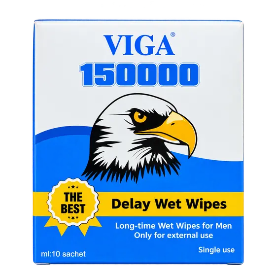 VIGA 150000 Delay Wet Wipes for Men