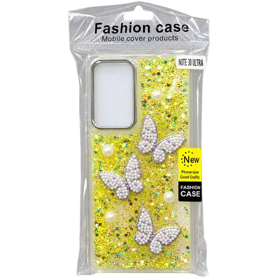 Note 30 Ultra Glitter Butterfly Phone Case
