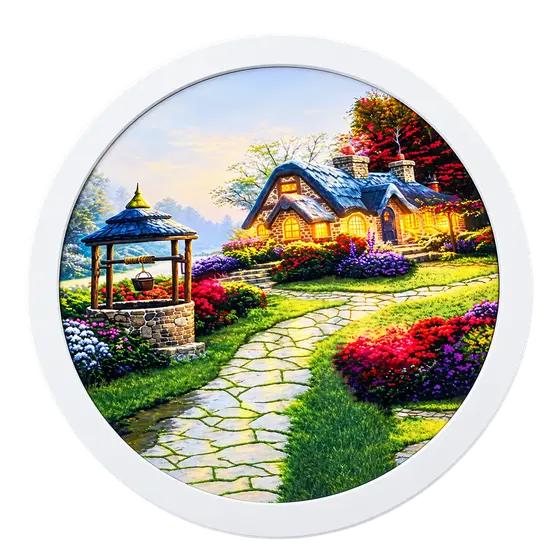 Round Landscape Wall Art