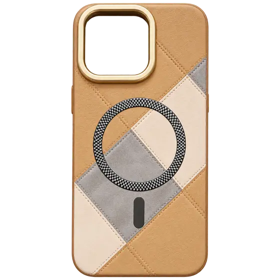 Patchwork Magnetic Ring Phone Case
