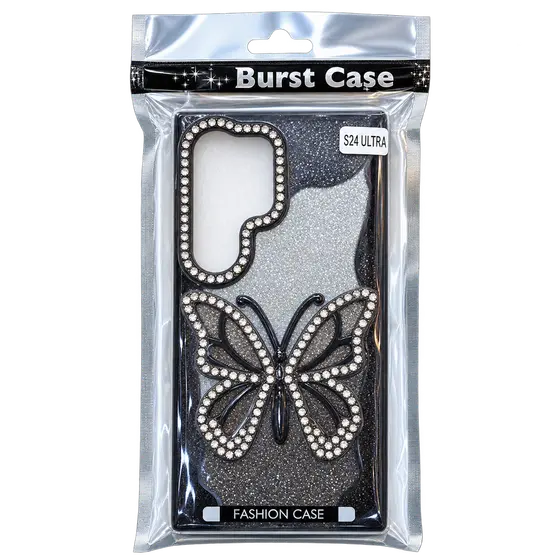 Samsung Galaxy S24 Ultra Glitter Butterfly Phone Case