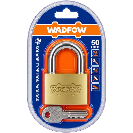 WADFOW 50mm Square Iron Padlock be