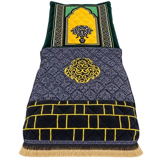 Padded Orthopedic Prayer Mat with Headrest Pillow