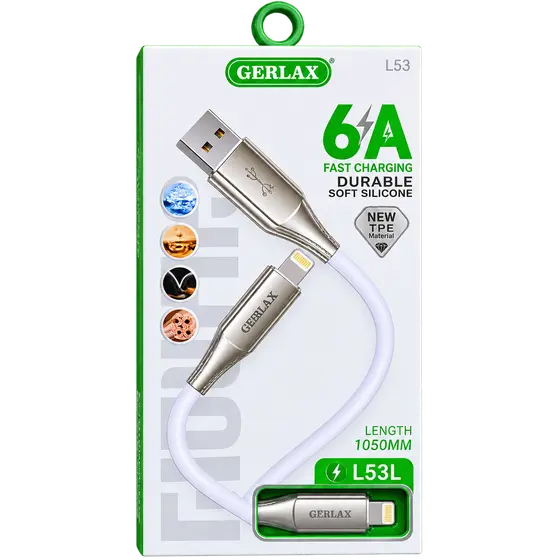 GERLAX L53L Lightning Charging Cable