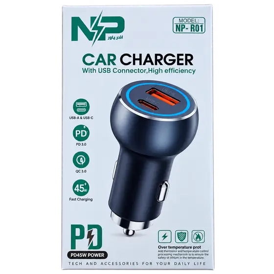 NP NP-R01 45W Car Charger