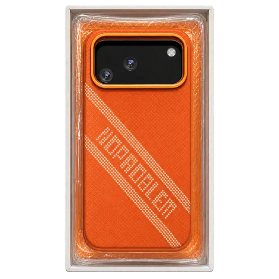 Orange Textured Smartphone Protective Case