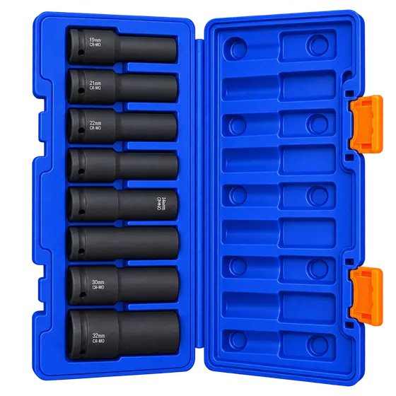 8-Piece Deep Impact Socket Set