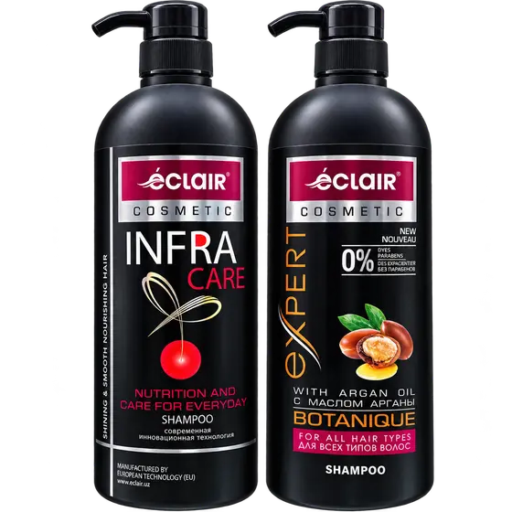 Éclair Cosmetic Infra Care & Expert Botanique Shampoos