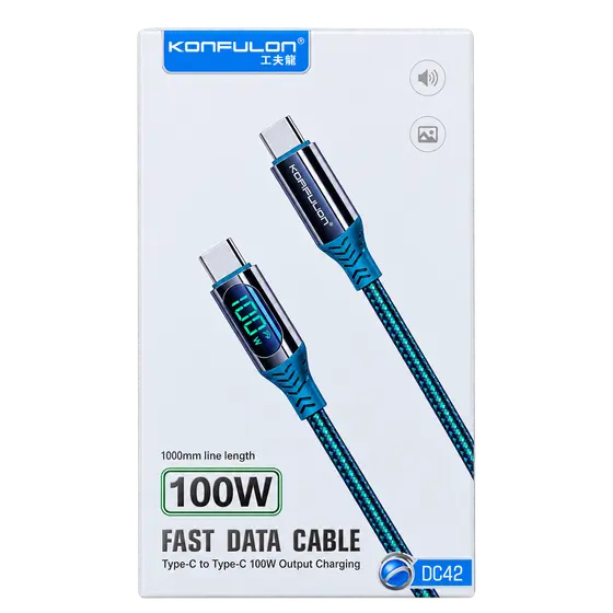 Konfulon DC42 100W USB-C to USB-C Cable
