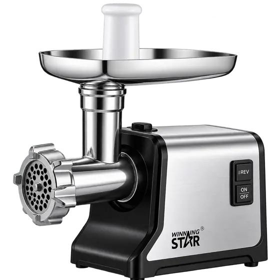 WINNING STAR Stainless Steel Electric Meat Grinder