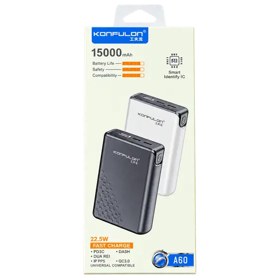 KONFULON A60 15000mAh Power Bank