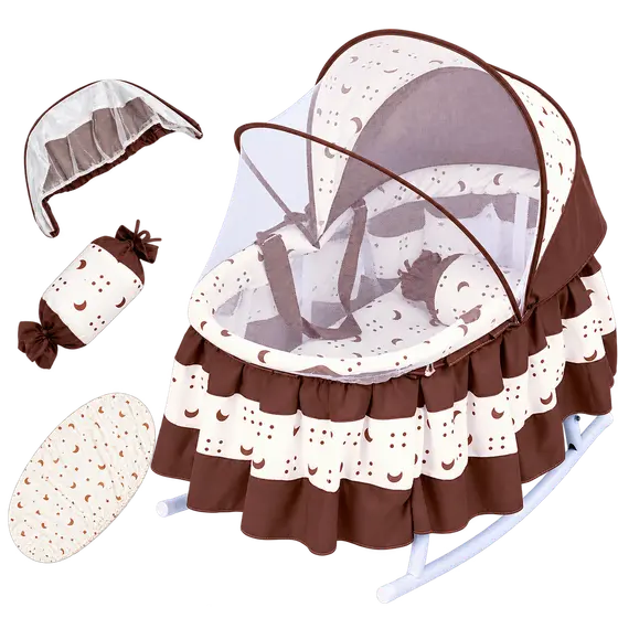 Baby Rocking Cradle with Mosquito Net