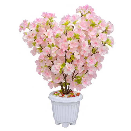 Pink Artificial Blossom Table