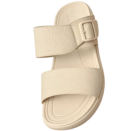 Cream Slide Sandal
