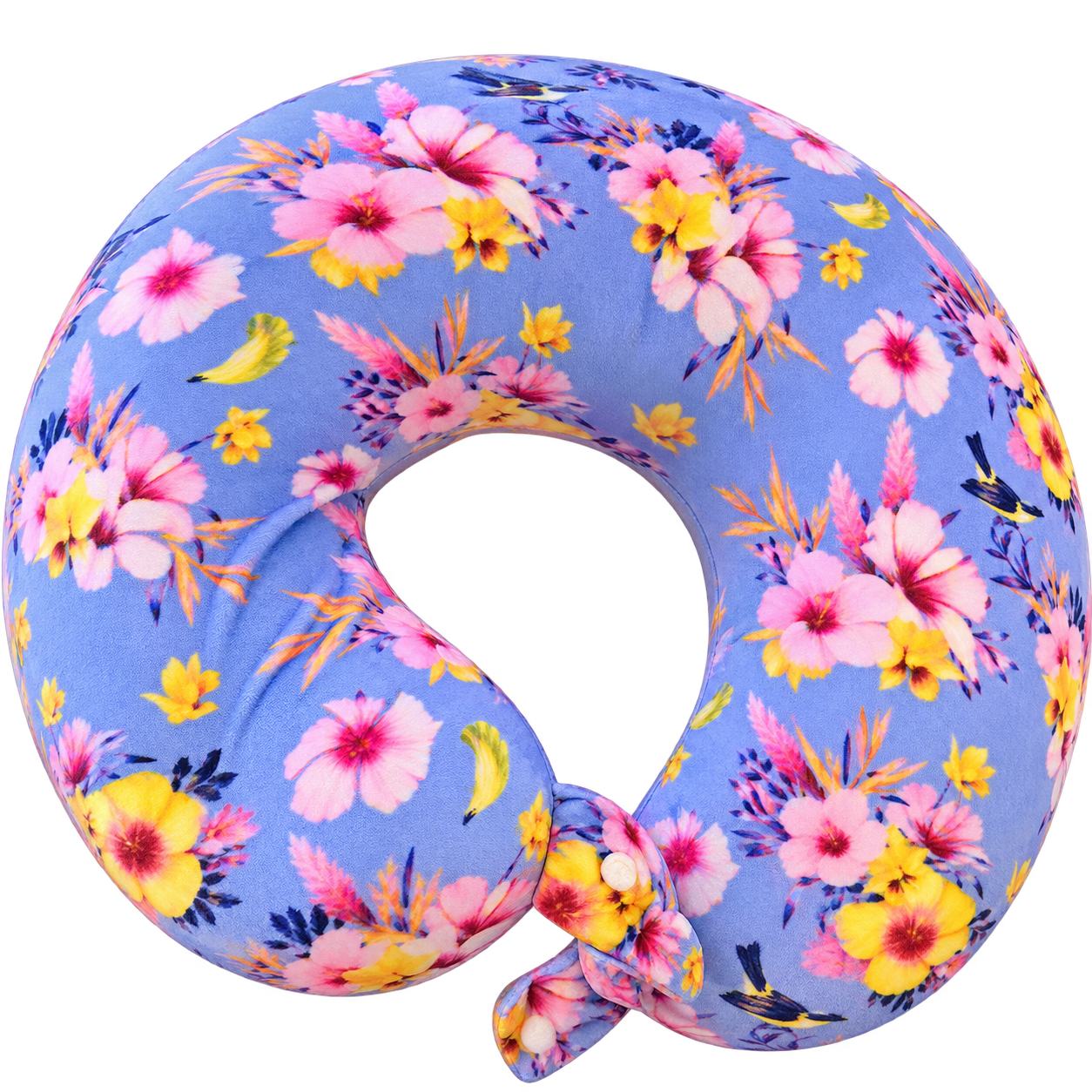 Floral Print U-Shaped Travel Neck Pillow
