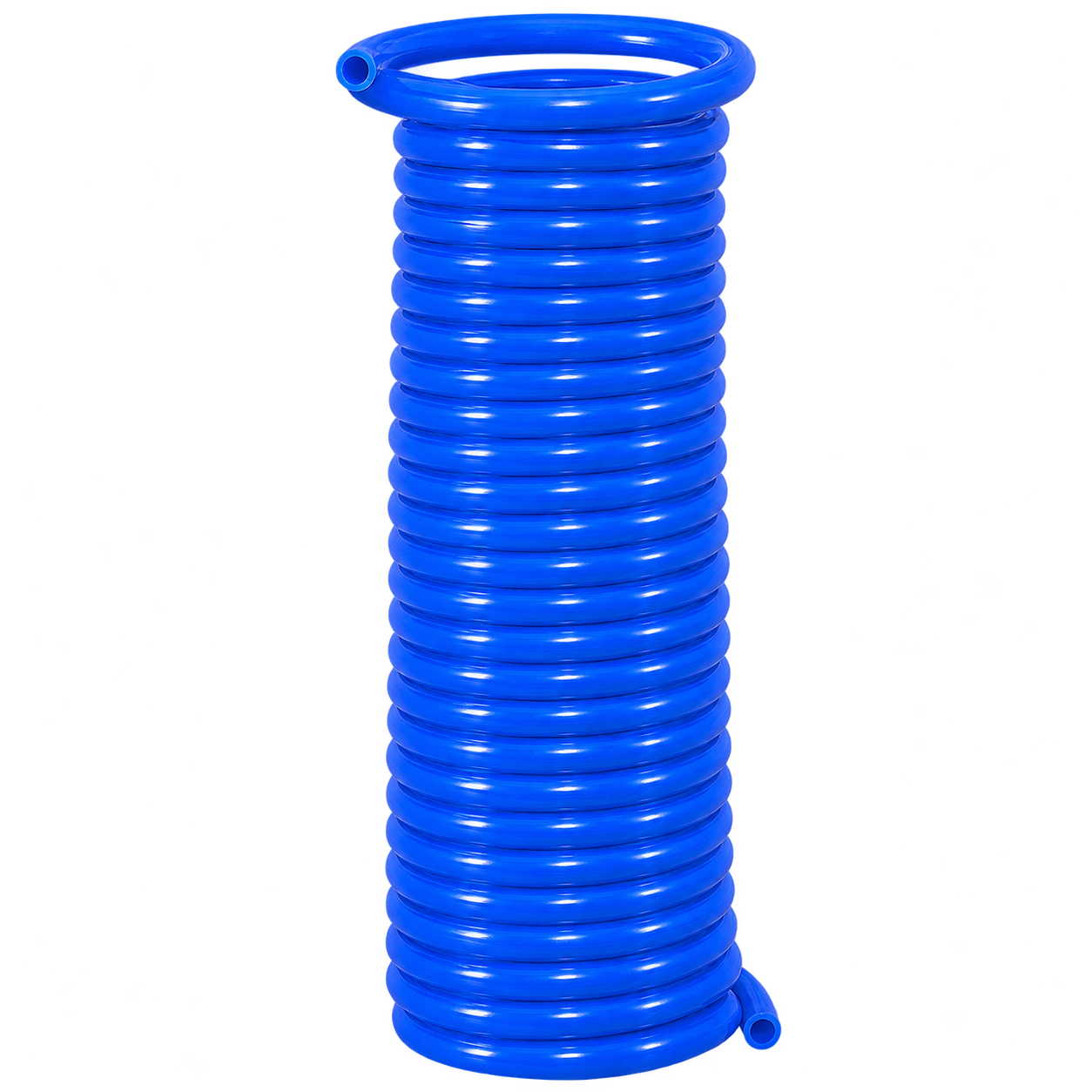 Blue Spiral Air Compressor Hose