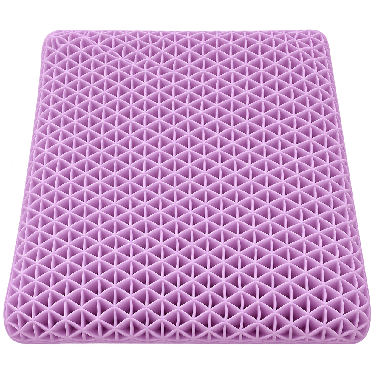 Ergonomic Purple Gel Honeycomb Seat Cushion