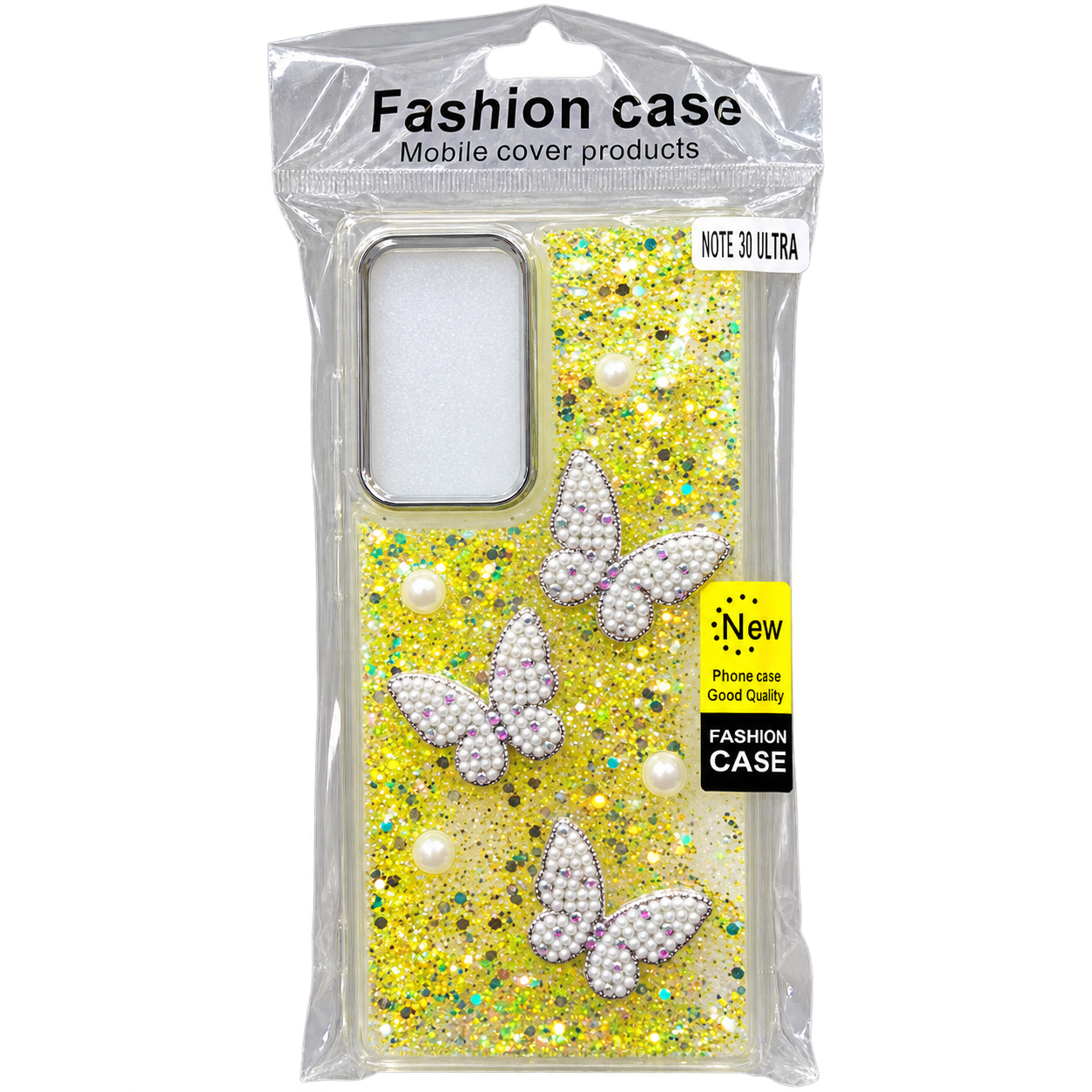 Note 30 Ultra Glitter Butterfly Phone Case