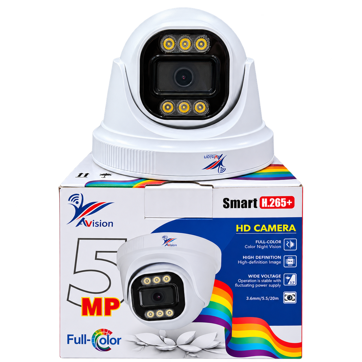 AVision 5MP Full-Color Dome Security Camera