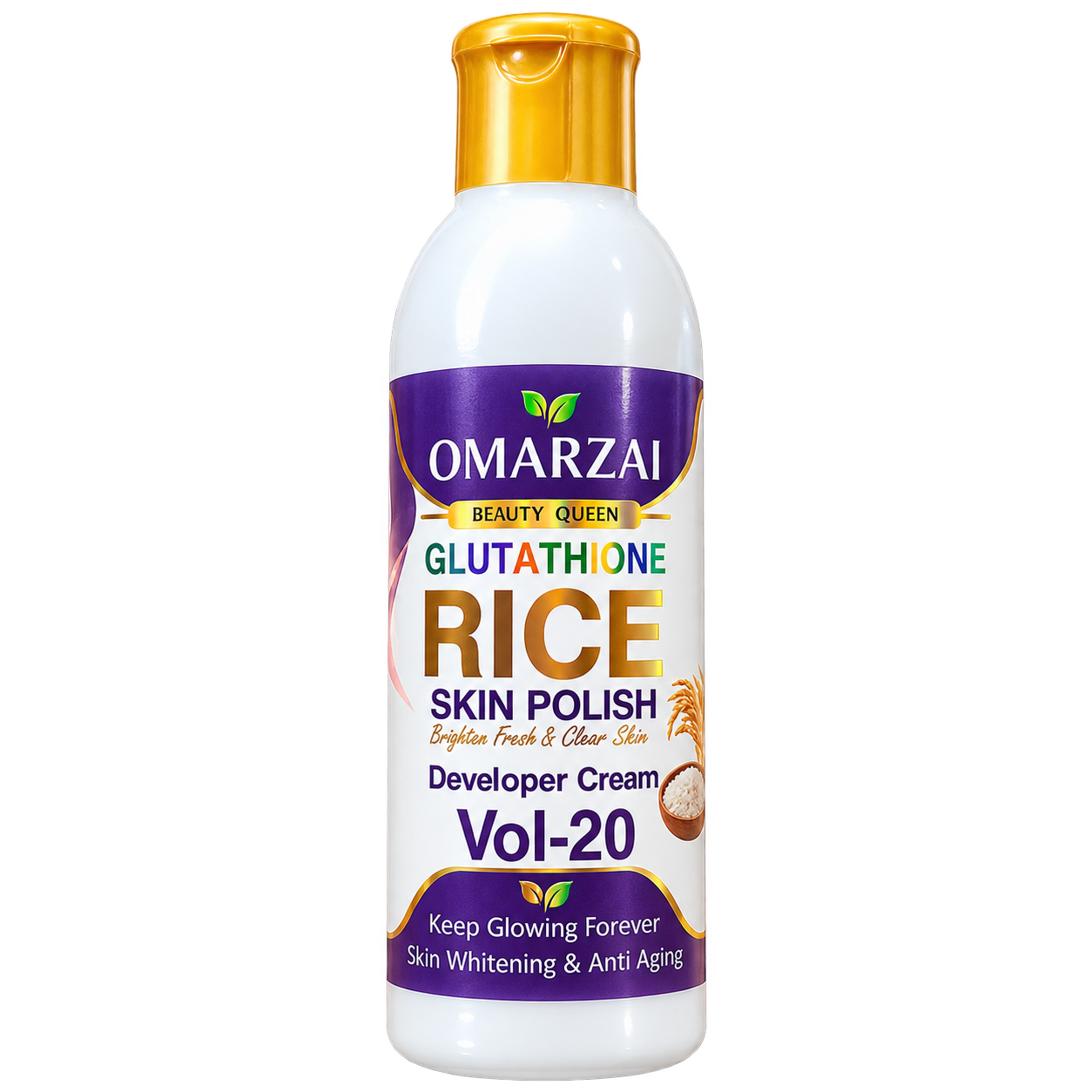 OMARZAI Glutathione Rice Skin Polish Developer Cream Vol-20