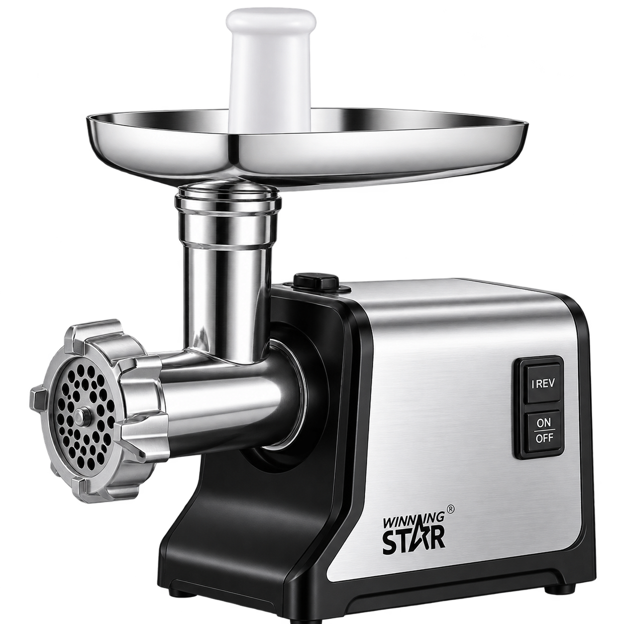 WINNING STAR Stainless Steel Electric Meat Grinder